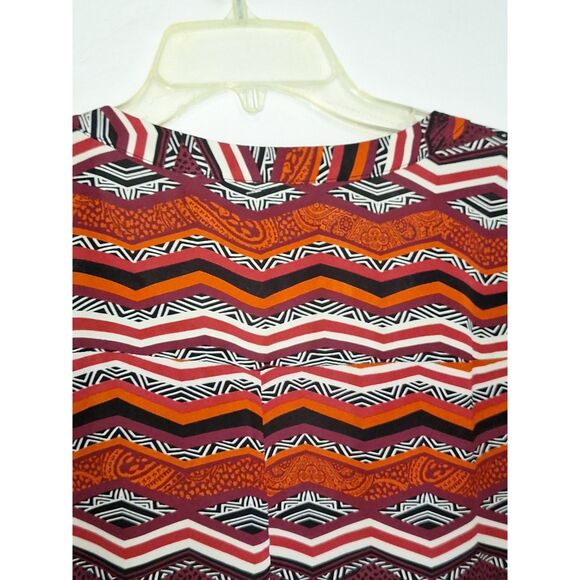 A Cato's Women's Plus Tunic Bold Aztec Print Officecore Loose Fit Boho 26/28W - Picture 7 of 9
